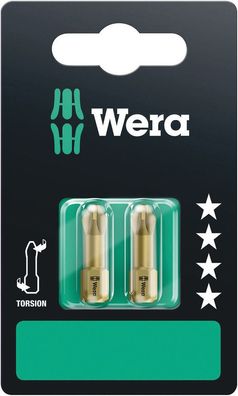 Wera 855/1 TH SB Bits, PZ 2 x 25 mm, 2-teilig