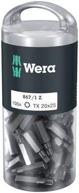 Wera 867/1 TORX® DIY 100, TX 20 x 25 mm, 100-teilig