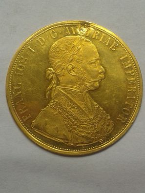 Original 4 Dukaten 1911 Österreich Kaiser Franz Joseph I. 4 Dukaten 1911 13,88g Gold