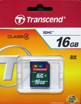 Transcend SDHC CARD 16GB (CLASS 4)