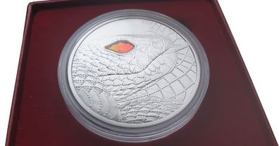 20 Euro Silber Schlange 2021 PP mit Swarowski - Die Augen der Kontinente Österreich