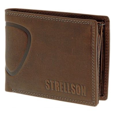 Strellson Baker Street BillFold H7 4010000048, dark brown, Herren