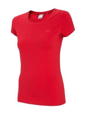 4F T-Shirt Damen Rundhalsausschnitt Basic T Shirt aus Baumwolle Casual Kurzarm Sommer