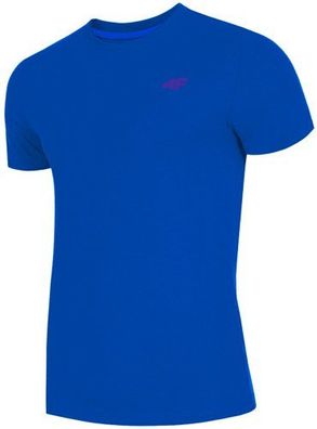 4F T-Shirt Herren Rundhalsausschnitt Basic T Shirt 100% Baumwolle Casual Kurzarm Somm