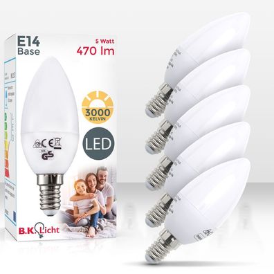 E12 2835SMD LED Lampen Leuchtmittel Energiespar Glühbirne Licht Birne 220V 3/7W 