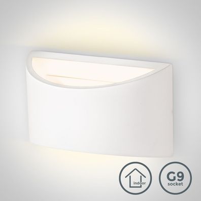 LED Wandleuchte Wand-Lampe Strahler Spot Flur-Licht Weiss Wohnzimmer Beleuchtung