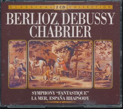 2-CD: Berlioz / Debussy / Chabrier: Symphony "Fantastique" La Mer, Espana Rhapsody