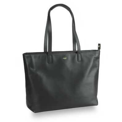 KNOMO Mayfair Luxe Maddox Leather Tote 15 Zoll 120-204, black, Damen