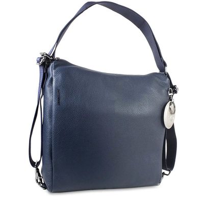 Mandarina Duck Mellow Leather Hobo Bag FZT72, dress blue, Damen