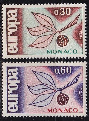 MONACO [1965] MiNr 0810-11 ( * */ mnh ) CEPT