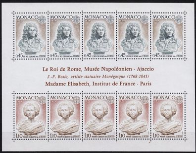 MONACO [1974] MiNr 1114-15 Block 7 ( * * / mnh ) CEPT