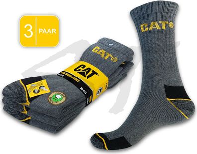 CAT® Caterpillar REAL WORK Arbeitssocken Business Socken Strümpfe 41 42 43 44 45