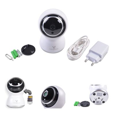 Cangaroo Babyphone Teya, 360° Drehung, Wi-Fi/ Lan Kamera, LED-Infrarot-Nachsicht