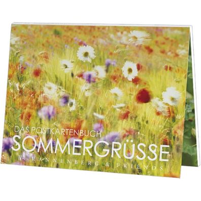 Postkartenbuch Sommergrüße Postkartenbücher Ansichtskarte Postkarte Blumen Blume Gruß