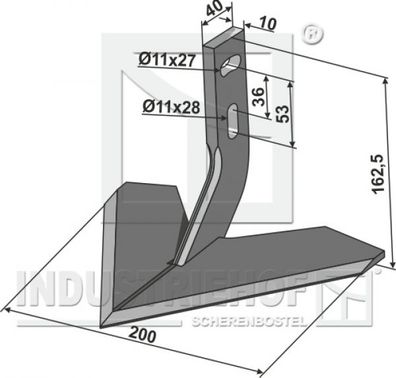 Flügelschar 200mm (1.10.1071)