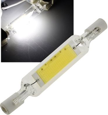 LED Strahler R7s "Glas RS78" 360°, 450lm, 78mm, 4200k / neutralweiß