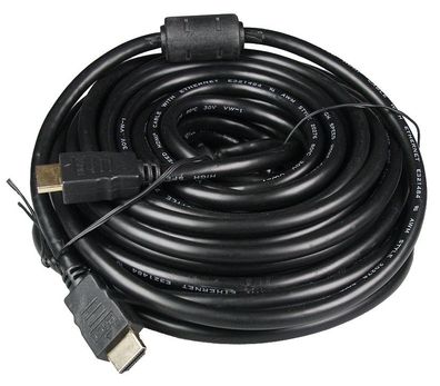 HighSpeed HDMI Kabel, HDMI 1.4, 15m, 3D, HDCP, 4K/ UHD, ARC, CEC, HEC
