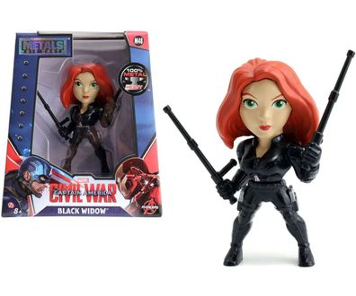 Jada Toys 253221014 Marvel Civil War Black Widow Sammelfigur 15cm Die-Cast Figur