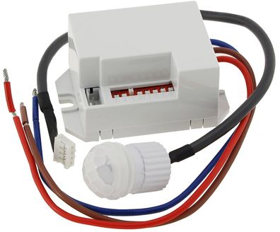 Einbau-Bewegungsmelder "CT-PIR Mini" 230V, 800W, Ø 15mm, LED geeignet, weiß