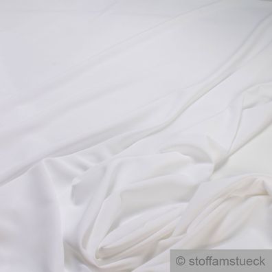 Stoff Polyester Viskose Leinwand weiß leicht Bekleidungsstoff