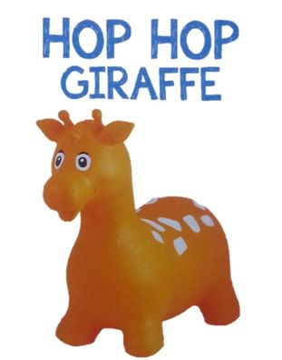 Hüpftier Giraffe Orange Springtier Hopser Sprungtier max 50 kg