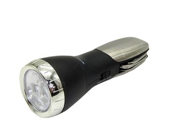Multitool LED Taschenlampe Edelstahl Werkzeug Schraubendreher Lampe Schere Torch