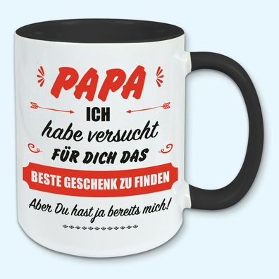 Tasse, Kaffeebecher, für Papa das beste Geschenk von mir, Ostern, Vatertag