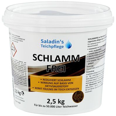 Teichschlamm Entferner 2,5 kg für 50 m³ - Schlamm Frei