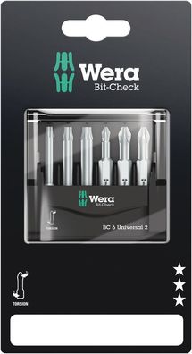 Wera Bit-Check 6 Universal 2 SB, 6-teilig 05073638001