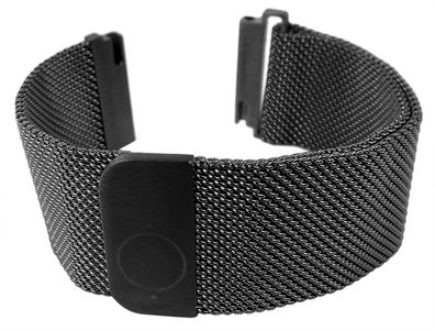 BandOh ? Edelstahl schwarz Milanaise mit Magnetschließe 34050