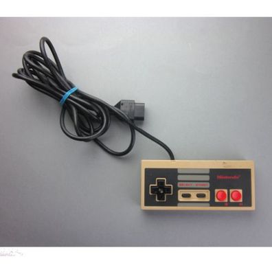 Original NES / Nintendo ES Controller / Controll PAD in GRAU (stark vergilbt) ...