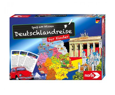 Noris 606071907 Deutschlandreise für Kinder Kinderspiel Familienspiel Spiel Game