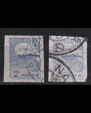 Estland Estonia [1920] MiNr 0017 a, b ( O/ used ) [01]