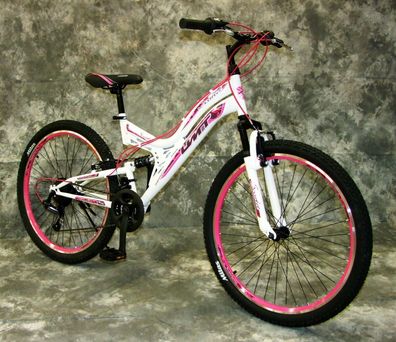 24 ZOLL Mountainbike Gefedert 21-GANG Shimanoschaltung NEU 2440-600 WEIß