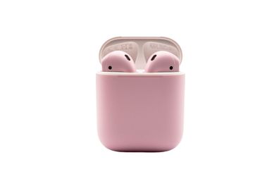 Apple AirPods 2. Generation mit Ladecase , Bluetooth , Custom Cotton Candy Rosa