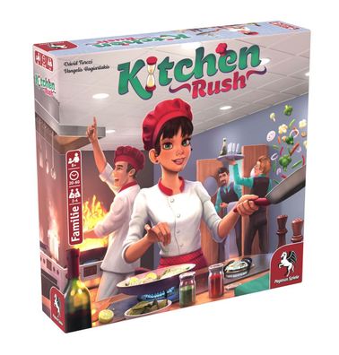 Pegasus Spiele 51223G Kitchen Rush Games Brettspiel Küche Familienspiel