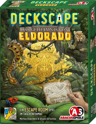 Abacus Spiele 38183 Deckscape Das Geheimnis von Eldorado Kartenspiel