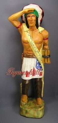 Indianer Country Figur Häuptling Western Dekoration Statue Werbefigur groß
