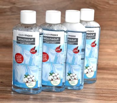 Wäscheduft 4 x 250 ml EASYmaxx Wäscheparfüm Duft Konzentrat Fresh Cotton NEU