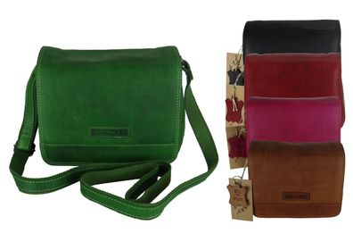 Hill Burry, Vintage, Damen, Leder Handtaschein vielen Farben 3201