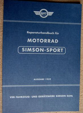 Reparaturanleitung Reparaturhandbuch Simson AWO Motorrad SIMSON-SPORT