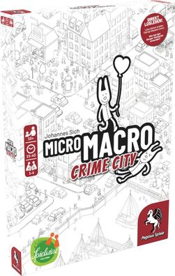 Pegasus Spiele MicroMacro Crime City Spielwiese Kartenspiel Strategie Fragespiel