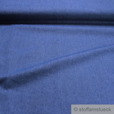 Stoff Baumwolle Köper Jeans blau 9 oz vorgewaschen Jeansstoff Denim weich