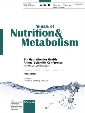Hydration for Health: 9th Annual Scientific Conference, Evian, July 2017: P ...