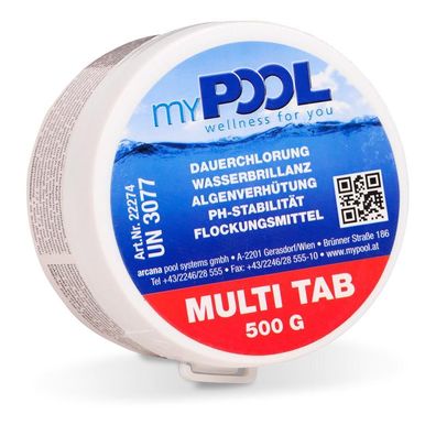 myPOOL Multi Tab 500 - 5 Funktionen 500gr.