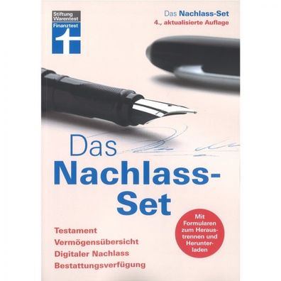 Das Nachlass-Set Testament Digitaler Nachlass 4. Auflage Stiftungs Warentest