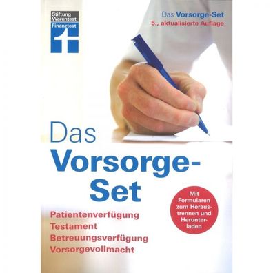 Das Vorsorge-Set Testament Vollmacht und mehr 5. Auflage Stiftungs Warentest