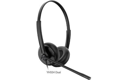 Yealink SIP zub. QD/ RJ YHS34 Duales Headset mit NoiseCancelling
