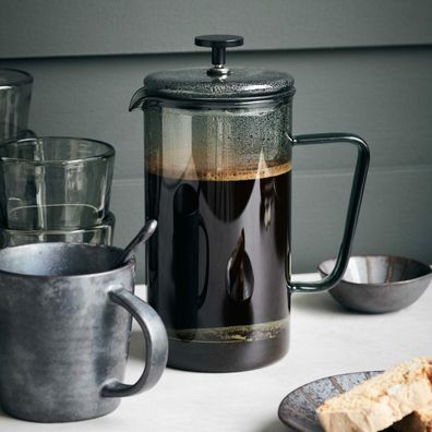 House Doctor - Kaffeebereiter Nuru aus Glas, French Press aus Borosilikatglas