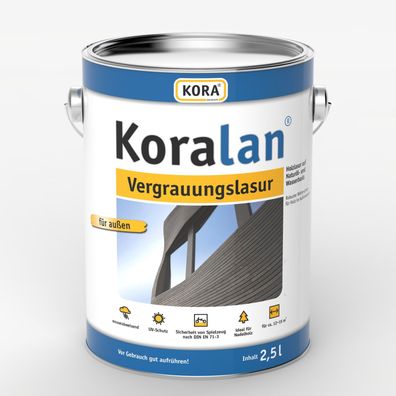 Kora Koralan Vergrauungslasur 0,75 Liter